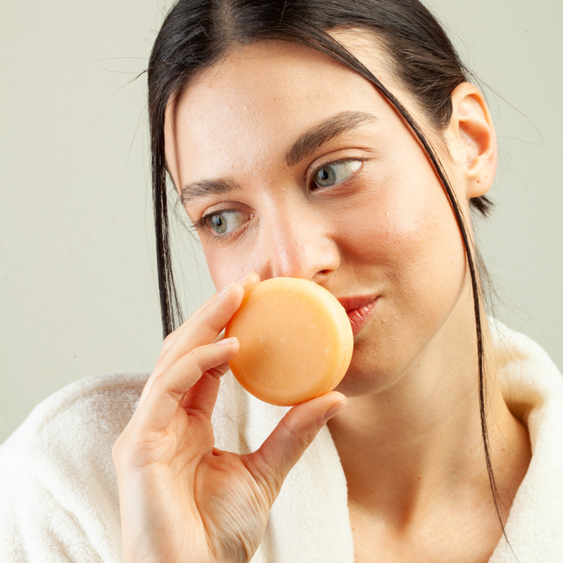 Rice Protein Shampoo Bar for Hair Growth - Mango & Papaja