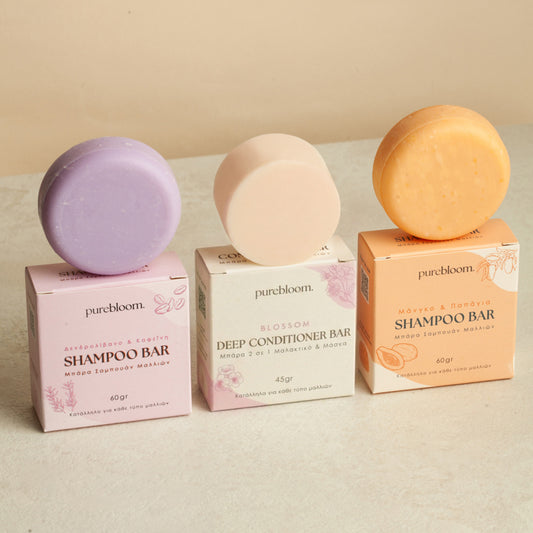 Rice Protein Treatment Set for Hair Growth (2 Shampoo, 1 Conditioner)